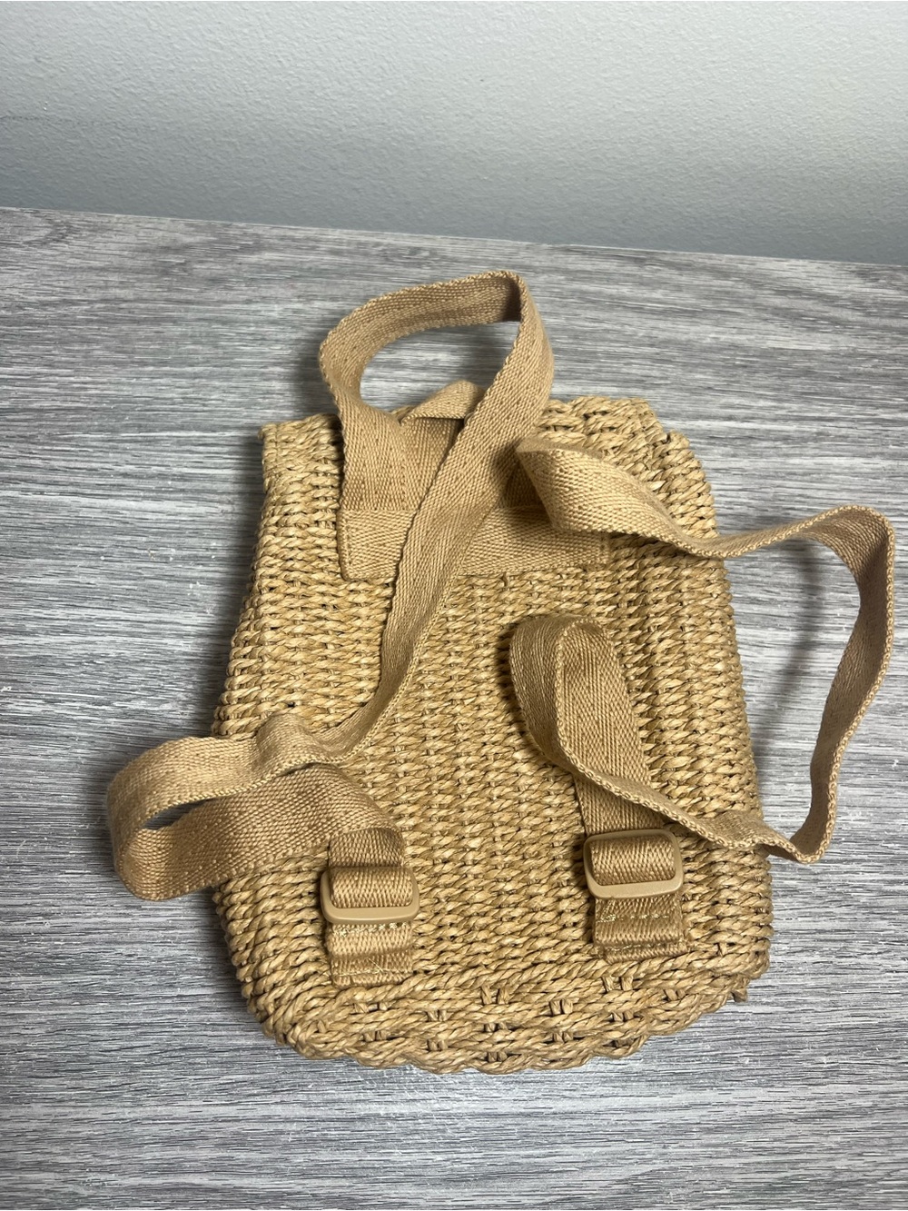 Zara Raffia Straw Woven House Flower Mini Backbag Bag - Picture 3 of 7